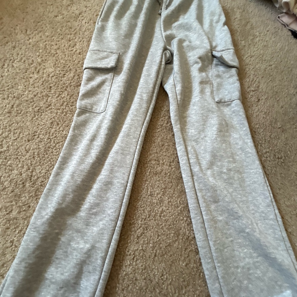 SHEIN Light Gray Elastic Waistband Pants